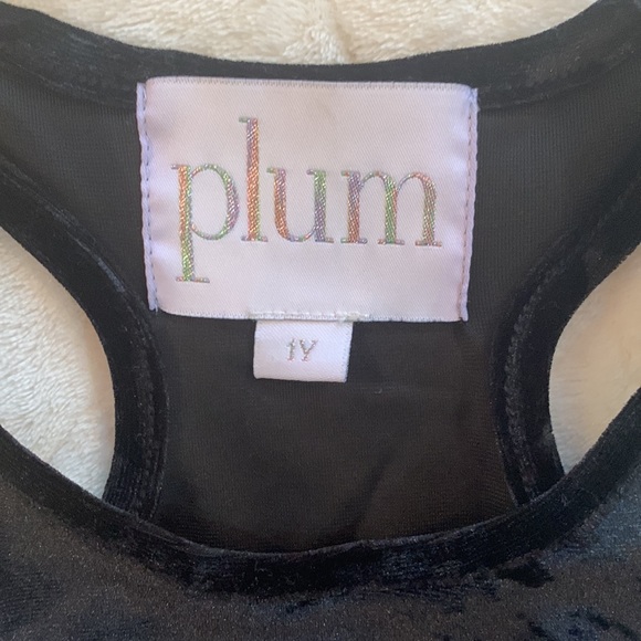 Plum NYC velvet leotard with tutu in black size 1 year - Picture 4 of 6